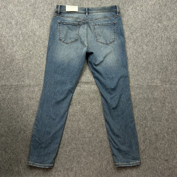 LOFT Outlet Modern Skinny Split Knee Jeans Women's Size 8 Medium Wash Denim NWT - Picture 3 of 13